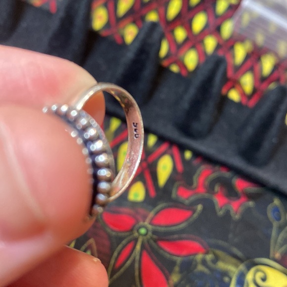 Stamped 925 SS Quartz ring - Picture 2 of 3